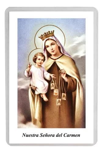 Estampita Plastificada Virgen Del Carmen X 5 Unidades MercadoLibre