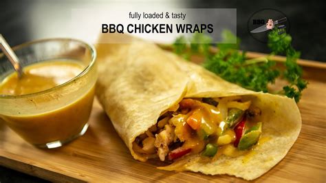 Juicy And Tender Bbq Chicken Wraps Youtube