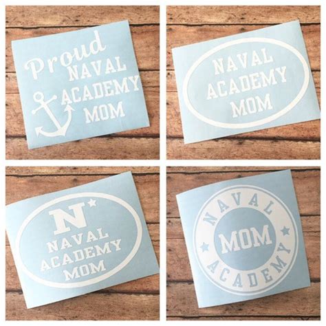 Navy Mom Vinyl Decal Usna Naval Academy Usna Car Decal Etsy