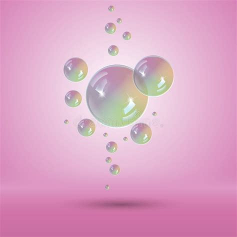 Rainbow Bubbles Multicolor Soap Bubble Stock Vector Illustration Of