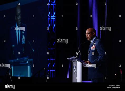 Air Force Chief Of Staff Gen Cq Brown Jr Delivers A Keynote Address