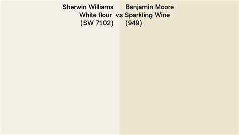 Sherwin Williams White Flour Sw 7102 Vs Benjamin Moore Sparkling Wine