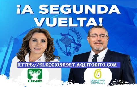 Sandra Torres y Bernardo Arévalo irían a Segunda Vuelta Elecciones 2023