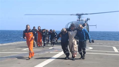 Indian Navy Warship Rescues Crew After Drone Attack On Bulk Carrier Mv