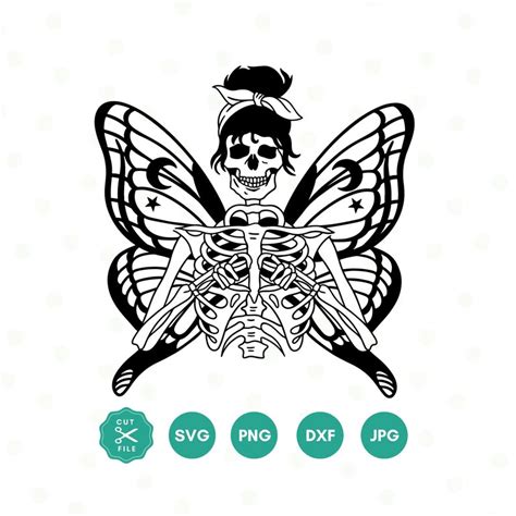 Butterfly Skeleton Svg Butterflies Png Sublimation Designs Etsy