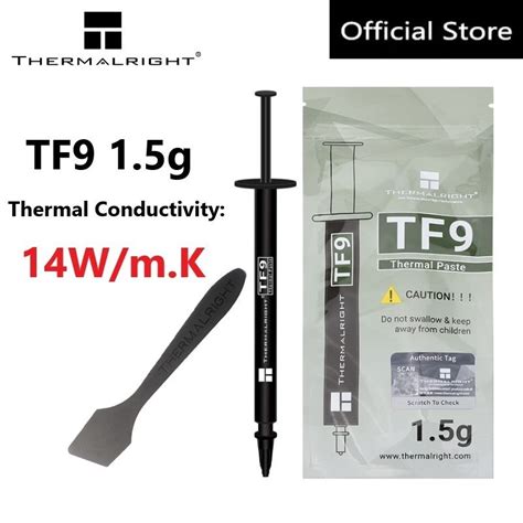 Thermalright TF9 1 5g 2 9g Thermal Paste Heat Sink Compound 14W M K