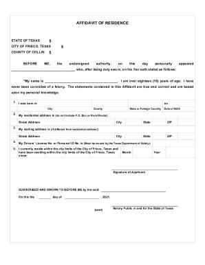 Fillable Online Pdf Property Owner S Affidavit Of Evidence Texas