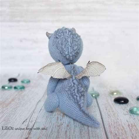 Crochet Pattern Amigurumi Little Winged Heavenly Dragon Etsy Crochet Patterns Crochet