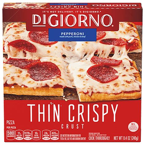 Digiorno Thin Crispy Crust Pepperoni Pizza 8 4 Oz Box Meat Yoder S Country Market