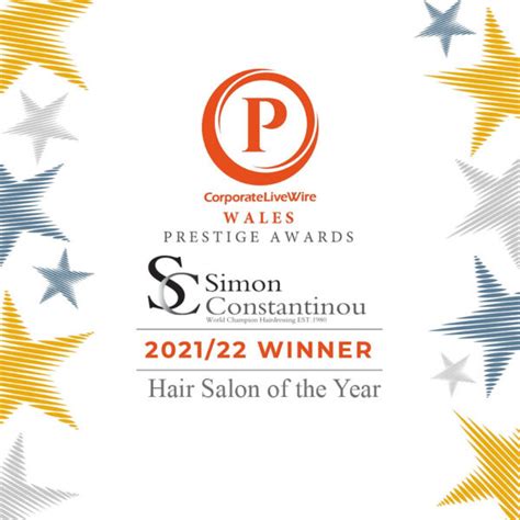 Simon Constantinou Wales Prestige Awards Hair Salon Of The Year