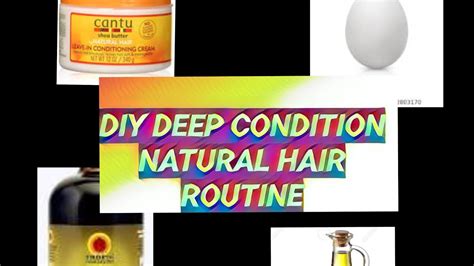 Diy Natural Hair Deep Conditioning Routine Using Home Remedies Youtube