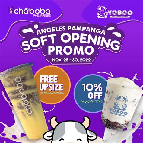 Chaboba Angeles Pampanga Branch Soft Opening Promo