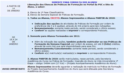 ENFERMAGEM PUCCAMP XLV PRÁTICA DE FORMAÇÃO PARA O 1º semestre de 2011