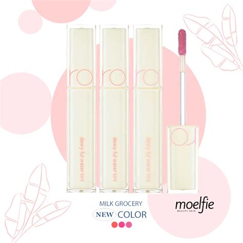 Jual READY ROM ND ROMAND DEWYFUL WATER TINT LIP TINT MILK GROCERY MUTERAL NUDE SERIES