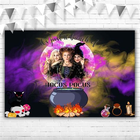 Hocus Pocus Backdrop St Birthday X Ft Hocus Pocus Baby Shower