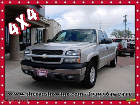 2004 Silver Birch Metallic Chevrolet Silverado 1500 Ls Extended Cab 4x4 112452606 Photo 1