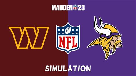 Madden Nfl Full Match Washington Commanders Vs Minnesota Vikings