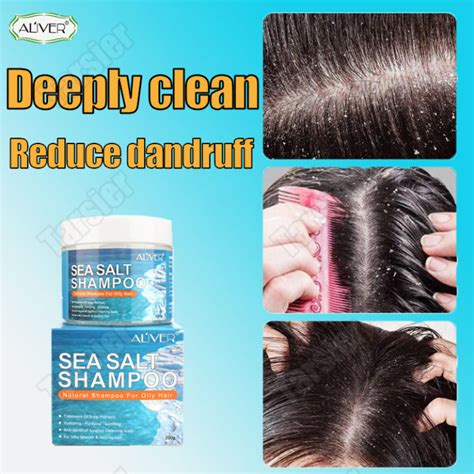 【aliver】anti Dandruff Scalp Treatment Sea Salt Shampoo Deeply Clean The