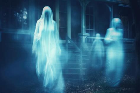 Premium Ai Image Ghost Hunting Concept Background