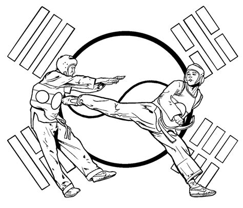 Martial Arts Coloring Pages Printable For Free Download