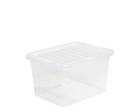 Large Crystal Clear Plastic Storage Container Boxes And Lids Strong