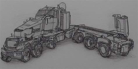 A Transport Erector Launcher Drawn In Crayon Highly Stable Diffusion