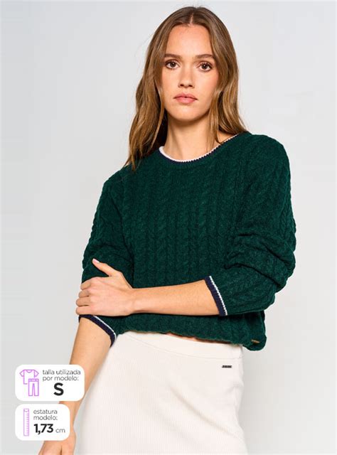 Ripley Sweater Mujer Pepe Jeans Trenzado