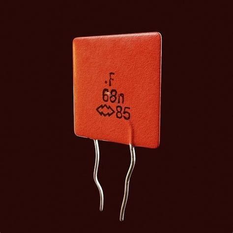 Capacitor 68nF free VR / AR / low-poly 3D model | CGTrader