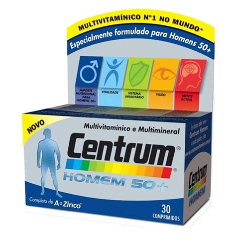 Centrum Homem 50 Suplemento Multivitamínico Minerais SweetCare