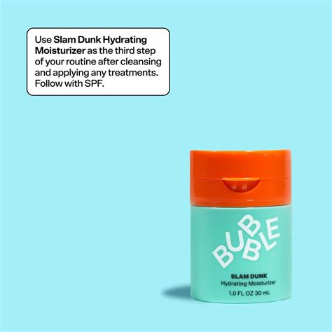 Bubble Skincare Slam Dunk Hydrating Face Moisturizer For Normal To Dry