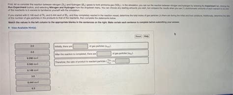 Solved First Let Us Consider The Reaction Between Nitrogen