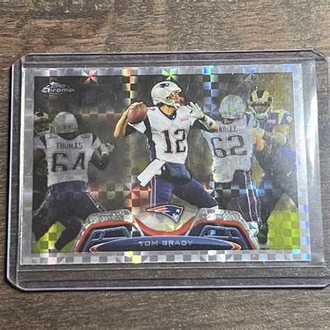 Tom Brady Topps Chrome X Fractor Refractor Sp Patriots Goat