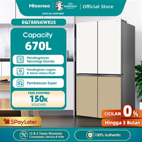 Jual Hisense Kulkas L Pintu Side By Side Refrigerator Door