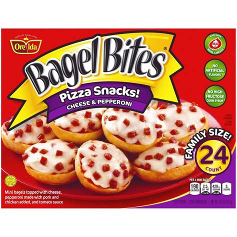 Bagel Bites Cheese And Pepperoni Mini Pizza Bagel Frozen Snacks 18 6oz 24ct 18 6 Oz 24 Ct Shipt