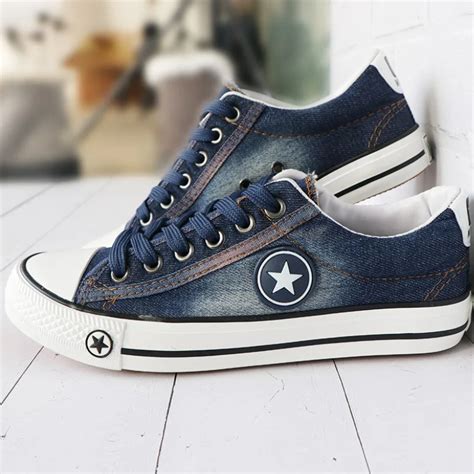 Fashion Sneakers Women Canvas Shoes Ladies Summer Denim Casual Shoes