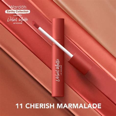 Jual Wardah Colorfit Velvet Matte Lip Mousse No 11 Cherish Marmalade