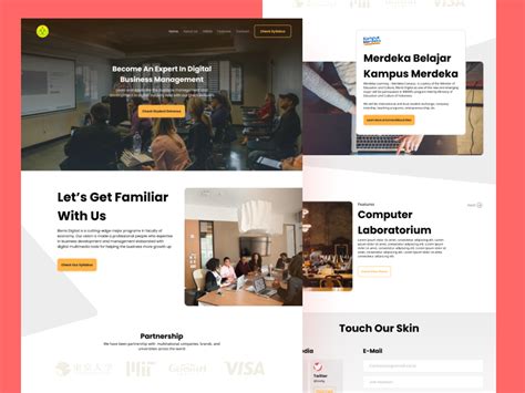 College Major Landing Page Desktop By Maulana Rifky Yudhira