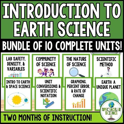 Introduction To Earth Science Unit Bundle Spectacular Science