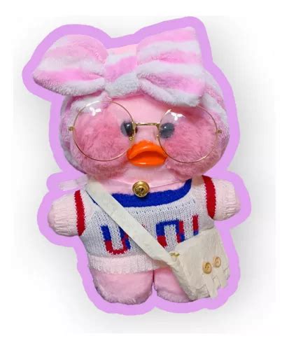 Lalafanfan Patito Kawaii Con Outfit Y Lentes 26cm | Cuotas sin interés