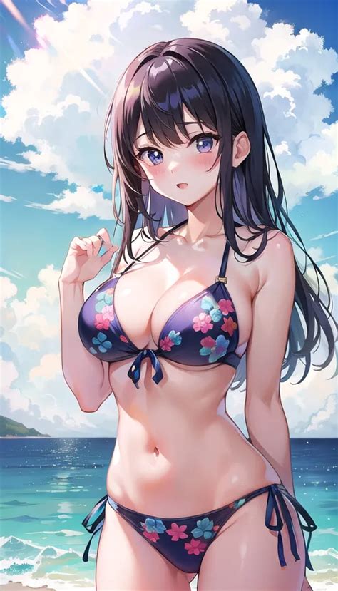 Chiêm ngưỡng 66 ảnh anime gái xinh mặc bikini đầy cuốn hút