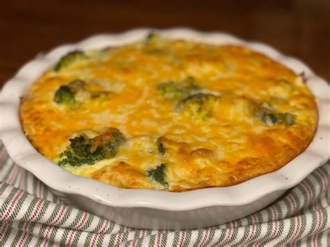 Crustless Broccoli Quiche At Home With Jenn Adams