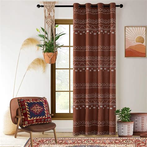 Amazon XTMYI Terracotta Boho Curtains For Bedroom Hippie Western