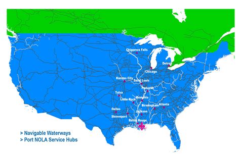 New Orleans Port Map