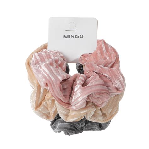 Pink Series Solid Color Hair Scrunchies Pcs Miniso Bahrain