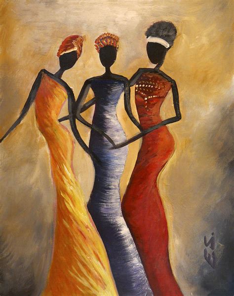 African Queens Painting by Evon Du Toit