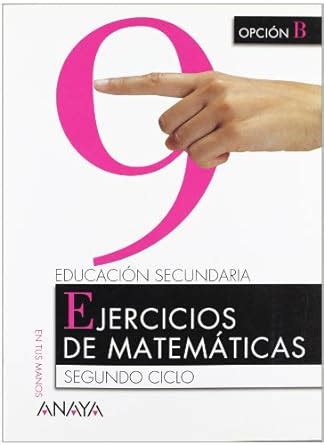 Matemáticas Opción B 4º ESO Cuaderno 9 Amazon mx Libros