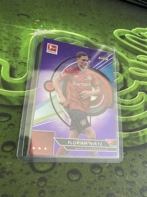 Florian Wirtz 2022 23 Topps Finest Bundesliga Purple Refractor 110 250