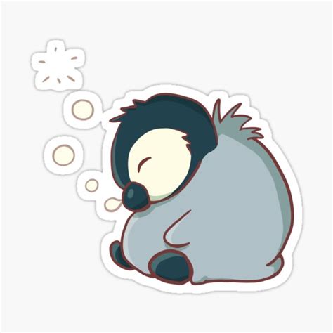 "Sleepy baby penguin" Sticker by strijkdesign | Redbubble