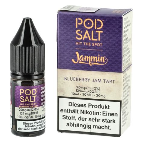 Pod Salt Fusion Jammin Blueberry Jam Tart Nic Salt Liquid