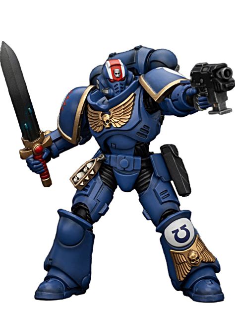 Подвижная фигурка JOYTOY 1/18 Warhammer 40000 Ultramarines Heroes of